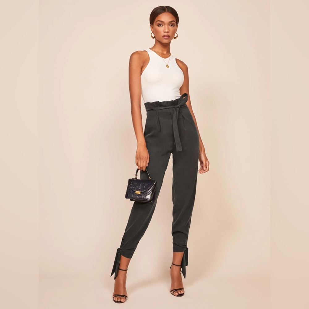 Reformation Avalon Pant - black petites